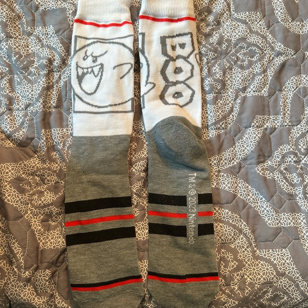 Super Mario Themed Socks. 2 Pairs